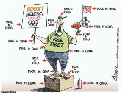 Boikotoi Kiinaa mutta tue sen taloutta